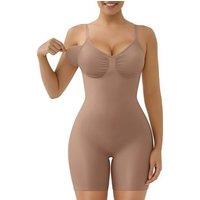 SHAPERX Shapewear for Women Tummy Control Bodysuit with Removable Pads Butt Lifter Body Shaper Shorts