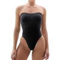 SHAPERX Strapless Bodysuit Shapewear for Women Tummy Control Seamless Body Shaper with Removable Straps