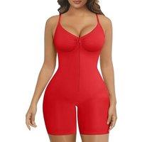 SHAPERX Shapewear Bodysuit Tummy Control Seamless Body Shaper Zip Front with Hooks High Compression Waist Sculpting Invisible Under Dress