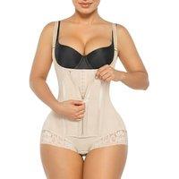 SHAPERX Shapewear for Women Tummy Control Body Shaper Fajas Colombianas Zipper Open Bust Bodysuit
