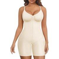 SHAPERX Shapewear Bodysuit Tummy Control Seamless Body Shaper Zip Front with Hooks High Compression Waist Sculpting Invisible Under Dress