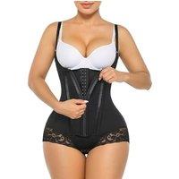 SHAPERX Shapewear for Women Tummy Control Body Shaper Fajas Colombianas Zipper Open Bust Bodysuit