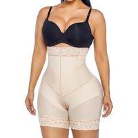 SHAPERX Shapewear Tummy Control Shorts V-Shaped Fajas Colombianas Postpartum Butt Lifter Body Shaper with Removable Straps