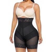 SHAPERX Shapewear Tummy Control Shorts V-Shaped Fajas Colombianas Postpartum Butt Lifter Body Shaper with Removable Straps