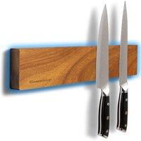 Gourmetop Magnetic Knife Holder for Wall 12", Knife Magnetic Strip No Drilling, Acacia Wood Magnetic Knife Holder for Refrigerator, Strong Knife Magne