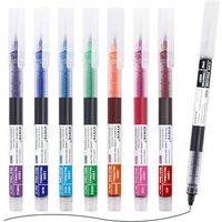EYEYE 8 Assorted Colours 1.0mm Rollerball Pens Multicolor Bold Point Pen Quick Dry, Liquid Ink Pen Fine Point Smooth Writing Pens for Colouring Journa