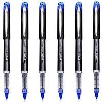 EYEYE Blue Rollerball Pens 0.5mm, 6 Pack Extra Fine Point Liquid Ink Needle Tip Pen Quick Dry, Pen Fine Point Smooth Writing Pens for Coloring, Journa