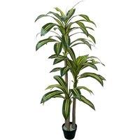 Artificial Dracaena Plant Indoor - 158cm Tall Large Fake Tree in Pot, Realistic Faux Decorative Plants for House Home Decor Office Living Room Bedroom