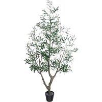 Vitalismo Artificial Olive Tree, 190 cm, Large Artificial Plant, Artificial Tree, Olive Tree Plant in Pot, Modern Decoration for Home, Living Room, Be