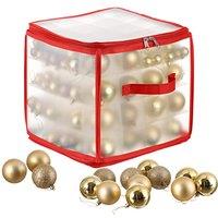 THE TWIDDLERS - Christmas Bauble Storage Bag Hold up to 64 Xmas Tree Decorations with Movable Inserts to Fit Any Bauble Sizes - Xmas Tree Ornament