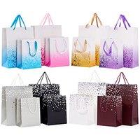 THE TWIDDLERS 16 Gift Bags Multipack, Medium and Large Sizes | Assorted colours, ribbon & rope handles, for presents, birthdays, parties, Christmas, a