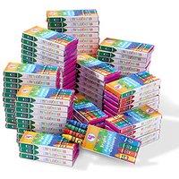 THE TWIDDLERS 144 Boxes of Wax Crayons for Kids - 4 Colours Per Box, 576 Total Mini Crayons Multipack - Bulk Party Bag Fillers, Classroom Rewards, Res
