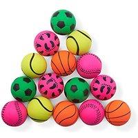 THE TWIDDLERS - Soft Rubber Toy Balls, 6cm - Vibrant Colour Dog Balls or Interactive Kids Play, Throw Fetch Ball Game, Perfect Stocking Fillers