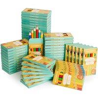THE TWIDDLERS 60 Boxes of Mini Colouring Pencils - 6 Per Box, 360 Total - Easy Grip Round Barrel, 9cm Length, Multipack Party Bag Fillers for Kids Bir
