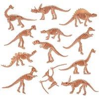 THE TWIDDLERS - 96 Dinosaur Bones Fossil Skeleton Toy Set, Perfect as Dino Party Bag Fillers for Kids, Educational Classrooms Rewards (96 Pack)