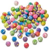 THE TWIDDLERS - Mini bouncy balls with vibrant marbled colors, 3cm rubber balls for kids birthdays, party favors and awards - Assorted Colors