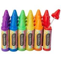 THE TWIDDLERS 48 Mini Bubbles for Kids, Crayon Shaped Wands in 6 Colours, 8cm - Perfect as Party Bag Fillers for Kids Bubbles, Wedding Favours, Outdoo