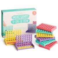 THE TWIDDLERS 8 Mini Four In A Row Board Games, 4 Assorted Colours - Multipack Perfect Mini Game Birthday Party Bag Fillers for Kids, Unisex Connect C