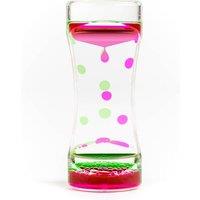 THE TWIDDLERS Pink & Green Liquid Motion Timer Sensory Timer Hourglass, 14cm - Kids Water Bubble Lava Lamp Calming Sensory Toy for Autism, Stress Reli