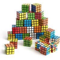 THE TWIDDLERS 30 Mini Puzzle Speed Cube Fidget Toys, 3x3 - Perfect as Mini Games Party Bag Fillers for Kids, Brain Teasers Multipack Classroom Rewards