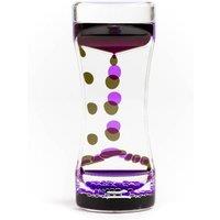 THE TWIDDLERS Pink Purple Liquid Motion Timer Sensory Timer Hourglass, 14cm - Kids Water Bubble Lava Lamp Calming Sensory Toy for Autism, Stress Relie
