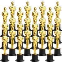THE TWIDDLERS 48 Piece Plastic Trophy Awards Winner Set, 15.5cm / 6" - Perfect for Drama Competitions, Acting Classes, Dance, Mini Trophies for Recogn