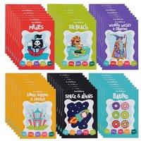 THE TWIDDLERS 48 Mini Colouring Books Bulk Multipack for Kids, A6 Party Bag Fillers & Favours in 6 Fantasy Designs, Childrens Activity Books for Parti