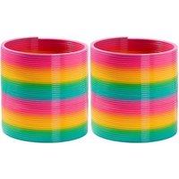 THE TWIDDLERS Giant Magic Rainbow Spring, 15cm / 6" - Perfect for Children & Kids Birthday Party Favours, Huge Sensory Game, Giant Slinky Toy (Pack of