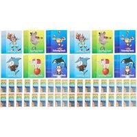 THE TWIDDLERS 144 Mini Colouring Books and 36 Boxes of Crayons for Kids (4 Per Box, 144 Crayons Total) - Perfect Small Colouring Book Party Bag Filler