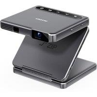 Aurzen ZIP Tri-Fold DLP Ultra-Portable Mini Projector with Bluetooth 5.4, Screen Mirroring, 5000mAh Battery, Type-C Fast Charging, Zero-Lag Focus&Keys