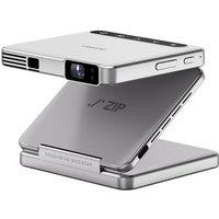 Aurzen ZIP Tri-Fold Truly Portable DLP Projector, Pocket Size, Zero-Lag Focus, One-Click Screen Mirroring, Full-Screen Mode, Type-C Fast Charging, 5,0