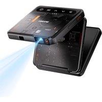 Aurzen ZIP Tri-Fold DLP Ultra-Portable Mini Projector with Bluetooth 5.4, Screen Mirroring, 5000mAh Battery, Type-C Fast Charging, Zero-Lag Focus&Keys