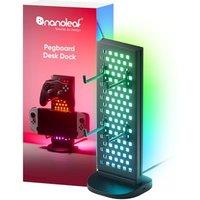 Nanoleaf Pegboard Desk Dock, 3-in-1 Smart RGBIC Table Lamp with Headphone/Controller Holder, Double-Sided Dynamic Lighting, USB-C Dock, Music & Screen