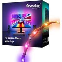 Nanoleaf PC Screen Mirror LED Strip Light, 2.5M RGB IC Zigzag Backlights, Stick to Monitors up to 32, Smart USB-C Trimmable Strip with Direct Music
