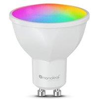 Nanoleaf Matter GU10 Smart LED Bulb - 1 RGBCW Dimmable Spotlight, Screen Mirror, 16 M+ Colours, 400 Lumen, WiFi App/Voice Control (Alexa, Apple, Googl