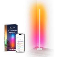 Nanoleaf Matter Smart Floor Lamp White, Standing Lamp with Bright & Dense RGBIC LEDs, Bedroom Corner Mood Light Music Sync, 200+ Dynamic Scenes, App &