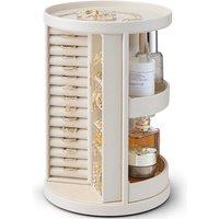 VLANDO Jewellery Organiser 360Rotating, Jewellery Stand with 6 Hooks, Makeup Organiser, Vertical Jewellery Box for Necklace,Earring,Ring,Bracelets,O