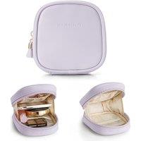 Make up Bag for Purse, Waterpoof Travel Toiletry Bag, Mini Makeup Bag with Slip-in Pockets, Giftsfor Mum,Purple