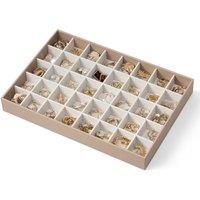 VLANDO Stackable Earring Storage Organiser,40 Compartments,Toffee-Earring | Gift for Women,Ideal for dressing tables and drawers,34x23.7x4.2cm,Adjusta