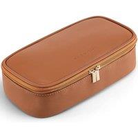 Makeup Bag with Brush Compartment,Cosmetic Bags for Women,Travel Essential | Travel-friendly,Gift for Women,Lightweight but Structured,Smooth Zipper,R