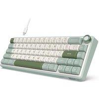 RK ROYAL KLUDGE R65 Wired Mechanical Keyboard with Knob, 60% Percent QMK/VIA US Layout RGB Backlit Gasket Mount Gaming Keyboard with PBT Keycaps, MDA