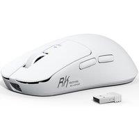 RK ROYAL KLUDGE MO3 Wireless Gaming Mouse 48g Lightweight 6000 DPI, Bluetooth/2.4G/Wired Computer Mouse Rechargeable 650mAh Battery with Programmable