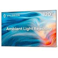 Valerion 120-inch Fresnel ALR Projector Screen, 16:9 Fixed Frame, Daylight Viewing, 1.8 Gain, 85% Ambient Light Rejection (Ceiling & Side), Compatible