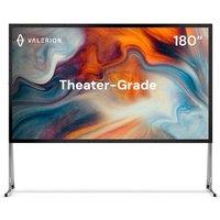 Valerion 180 Outdoor Projector Screen with Stand 3-Min Setup, Wheeled Carry Bag, 4K/8K UHD Support, Freestanding, Portable Alloy Frame, 16:9 HD,