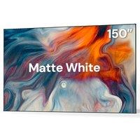 Valerion 150-inch Fixed Frame Projector Screen, 1.3dB Gain, 80% Picture Quality Enhancement, 4K/8K Ultra HD, 3D Compatible, Works with Long Throw, Sho
