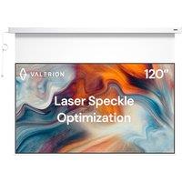 Valerion 120-inch Purevision Motorized Projector Screen,1.1 dB Gain,Home Theater Drop Down Screen with Remote Control,Quiet Motor,4K/8K Compatible