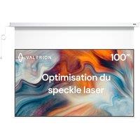 Valerion 100-inch Purevision Motorized Projector Screen,1.1 dB Gain,Home Theater Drop Down Screen with Remote Control,Quiet Motor,4K/8K Compatible