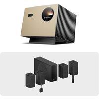VisionMaster Pro Triple Laser 4K Projector, IMAX Enhanced, 3000 ISO Lumens, 15000:1 Contrast, Optical Zoom, HDR10+, 4ms Low Input Lag, Includes Thunde