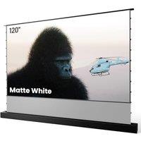 AWOL VISION 120" Motorized Rising Matte White Projector Screen for Long Short Ultra Short Throw Projector, Floor Stand Indoor Outdoor Theater Screen,