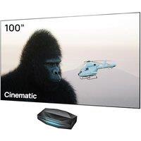 AWOL VISION Aetherion Pro + 100" Fixed Frame ALR Screen Bundle - 4K UHD Display Ultra Short Throw Triple Laser Projector with Dolby Vision,AntiRBE,
